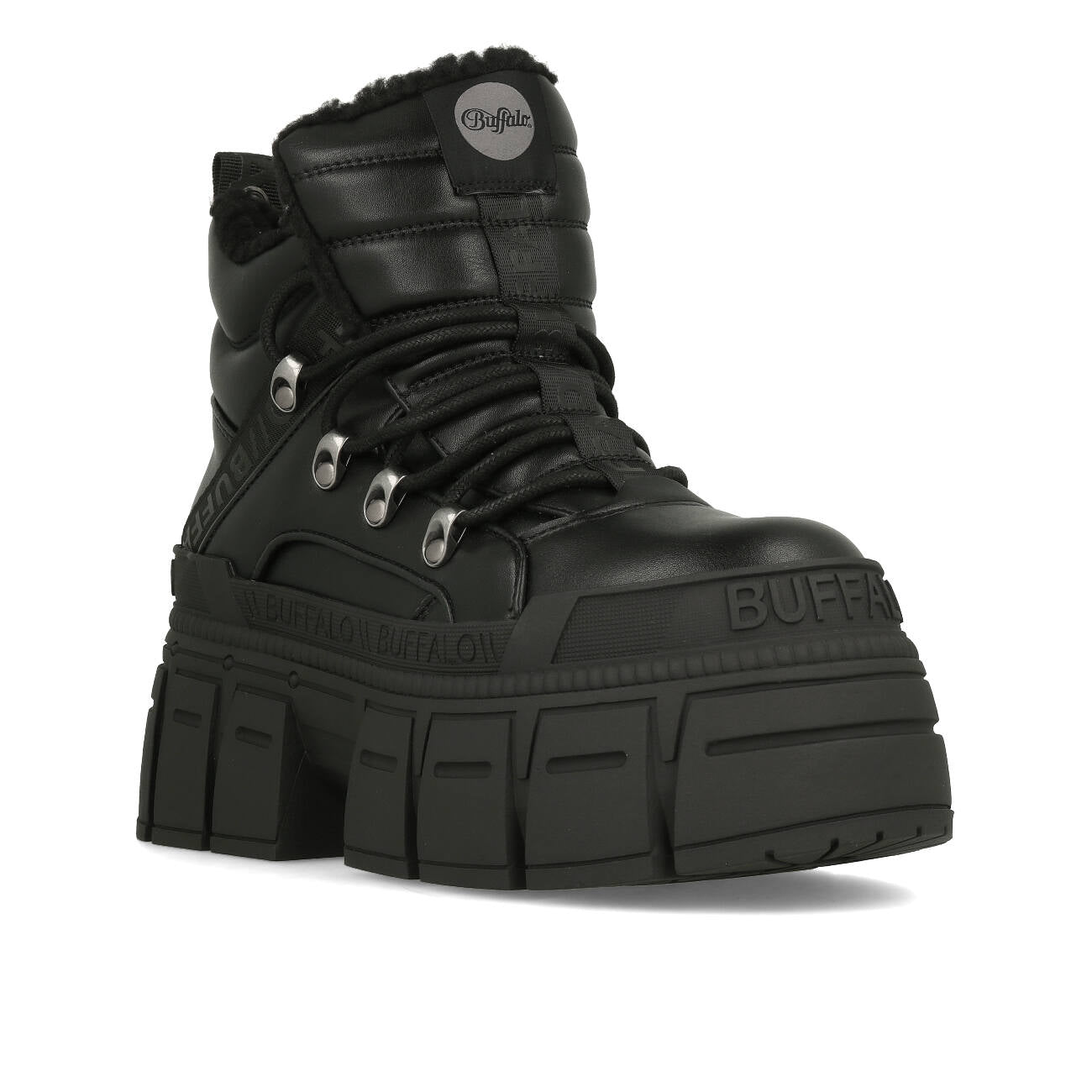 Buffalo Gospher Hike Mid Pad Vegan Black