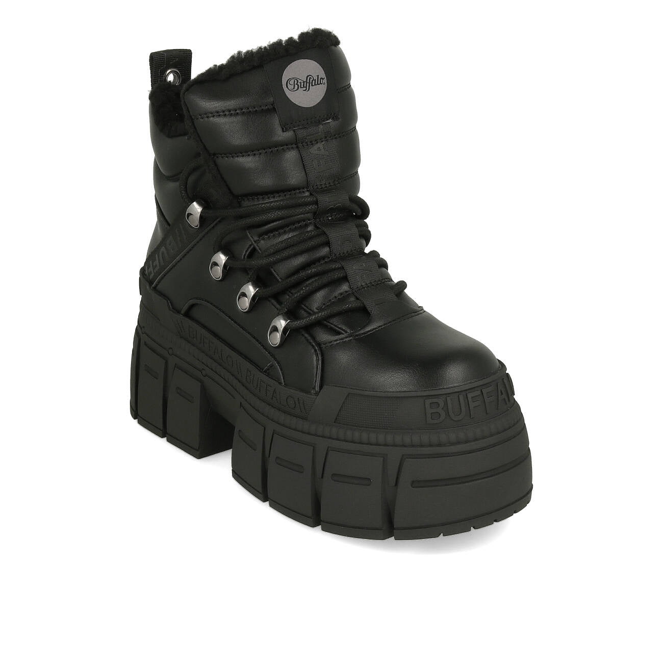 Buffalo Gospher Hike Mid Pad Vegan Black