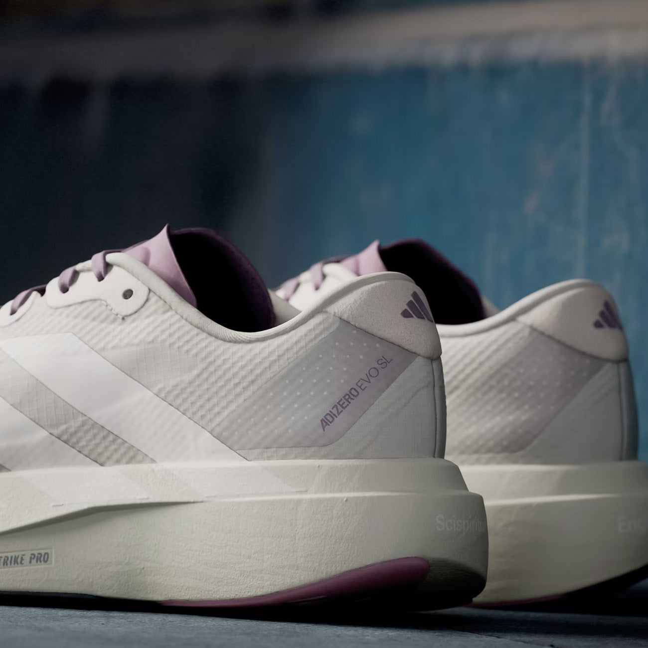 adidas Women Adizero EVO SL Woven H.K. Putty Grey Alumina Shadow