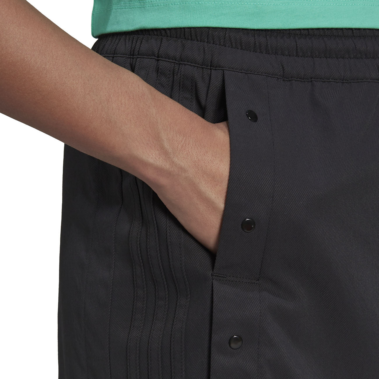 adidas Always Original Snap Button Skirt Damen Rock Black