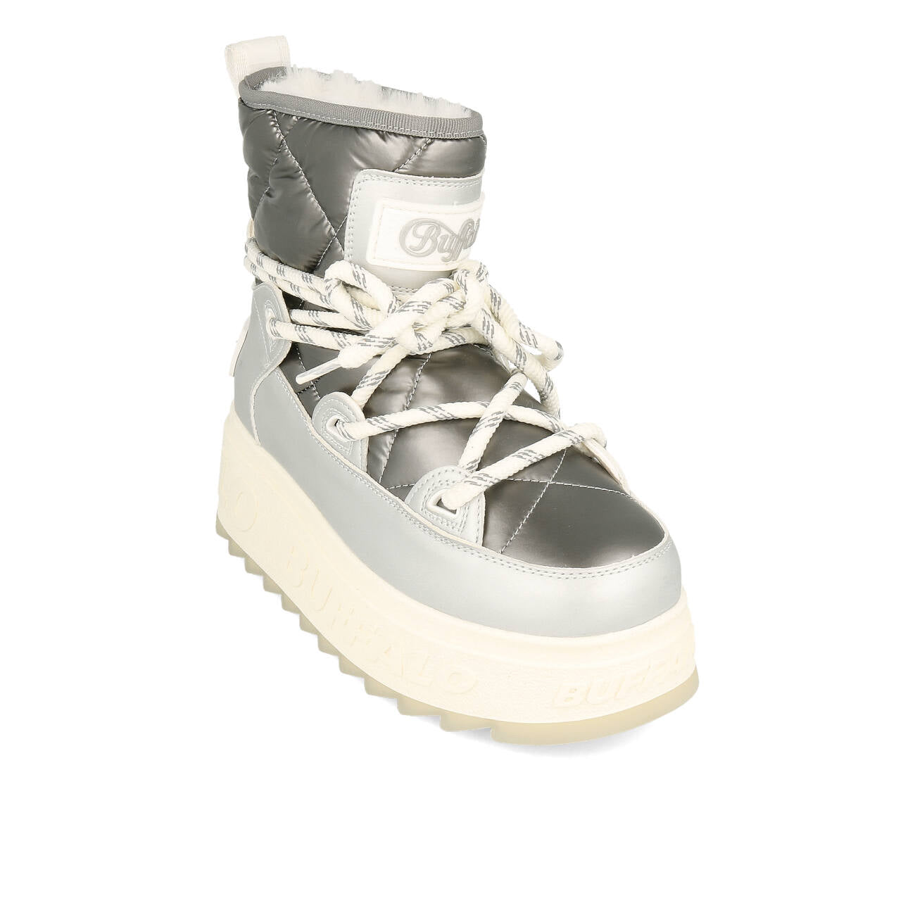 Buffalo Eliza Snow Boot Vegan Nappa Silver